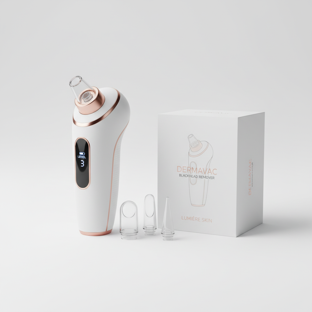 Foto hiper-realista de produto para Shopify, fotografia real de estúdio, 1:1, proporções reais, iluminação suave, sombras naturais de contato, textura e cores reais, sem render ou IA. Rótulo/embalagem profissional coerente com o produto, tipografia legível. Fundo neutro limpo, produto centralizado, alta resolução.
Removedor de Cravos a Vácuo