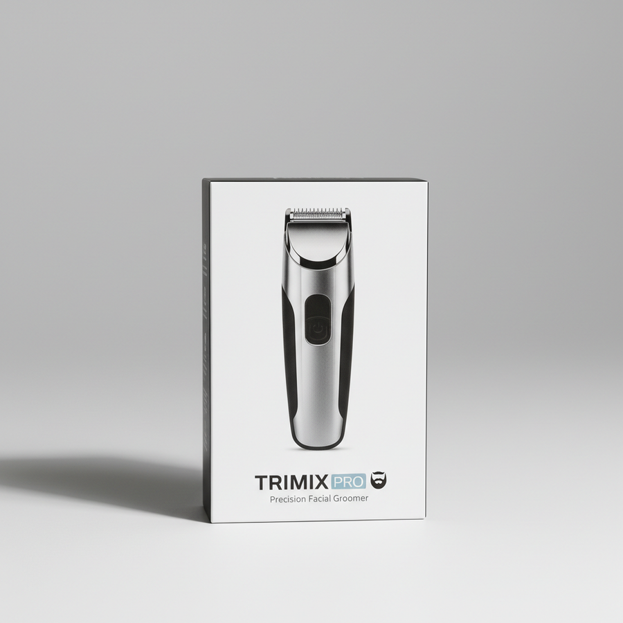 Foto hiper-realista de produto para Shopify, fotografia real de estúdio, 1:1, proporções reais, iluminação suave, sombras naturais de contato, textura e cores reais, sem render ou IA. Rótulo/embalagem profissional coerente com o produto, tipografia legível. Fundo neutro limpo, produto centralizado, alta resolução.
Aparador de Pelos Facial Portátil